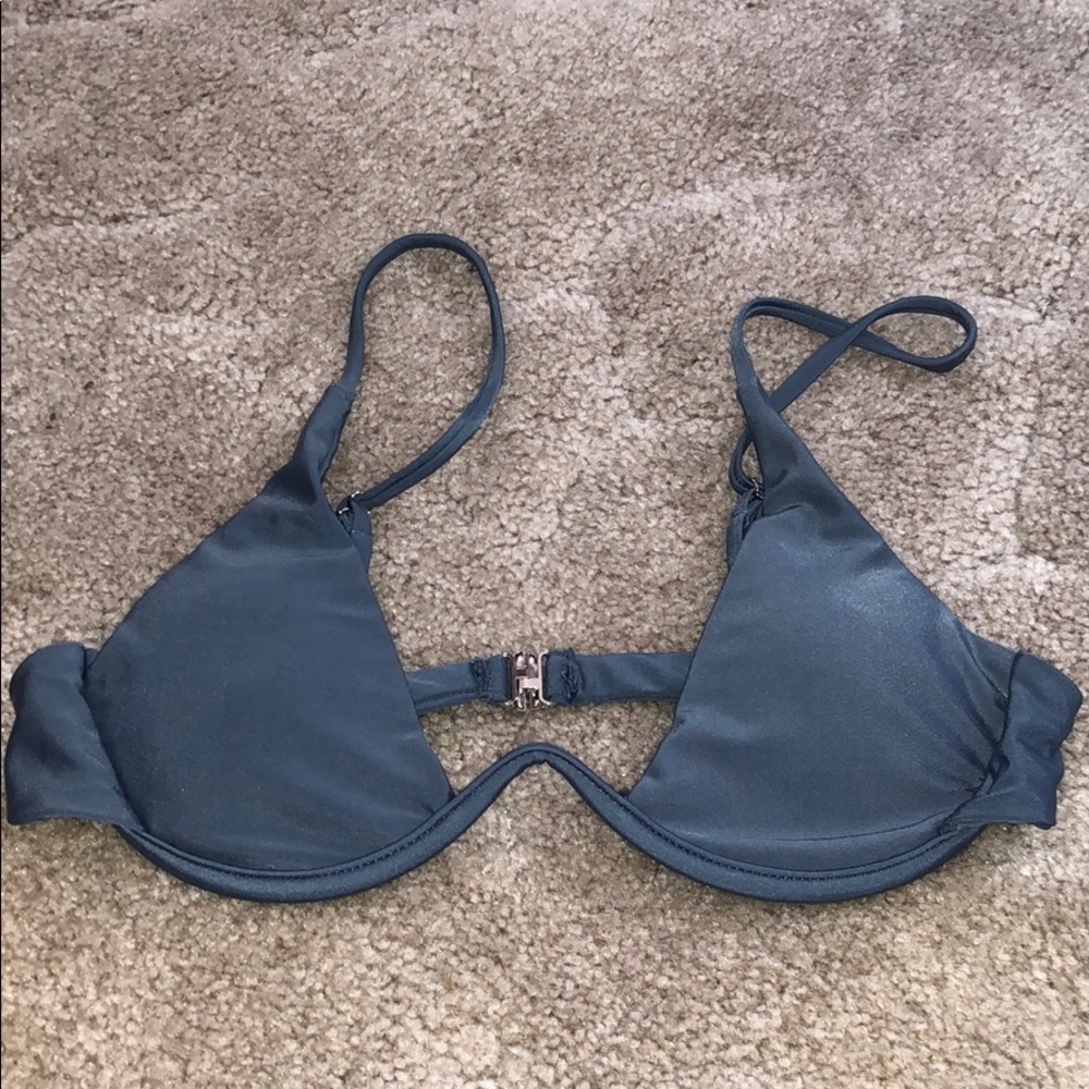 Trendy grey bathing suit top